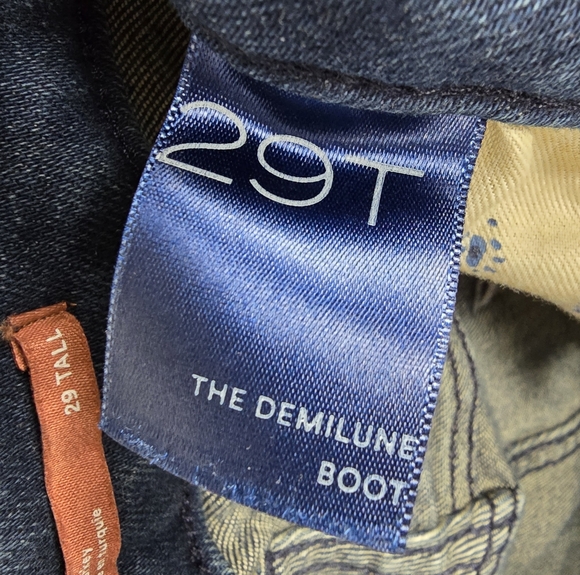 Anthropologie Pilcro Demilune Mid-Rise 33" Bootcut Jeans Blue Size 29T - Picture 14 of 16